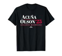 Ronald Acuna Jr. Matt Olson 2025 Atlanta Baseball MLBPA Maglietta