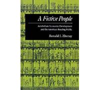 Ronald J. Zboray A Fictive People (Copertina rigida)
