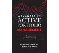 Ronald Kahn Ric Advances in Active Portfolio Management: New (Copertina rigida)
