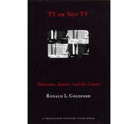 Ronald L. Goldfarb TV or not TV (Copertina rigida)
