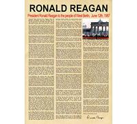 Ronald Reagan Evil Empire Speech Ronald Reagan President (30cm x 40cm, Parchment)