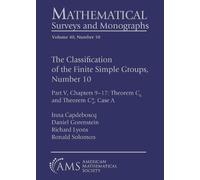 Ronald Solomon Inna Capdeboscq Danie The Classification of the Finit (Tascabile)