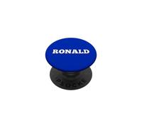 Ronald - Targhetta per nome, piccola, con testo bianco, personalizzabile PopSockets PopGrip Adesivo