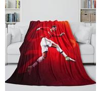 Ronaldo Coperta Accogliente - Calcio La Memorabile Coperta Per Bambini Acquistata Da Genitori/nonni - Regalo Compleanno Per Figlio/figlia/nipote/nipotina 50x60inch(127x152cm)