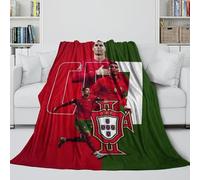 Ronaldo Coperta - Calcio Coperta Regalo Compleanno Per Figlio/figlia/nipote/nipotina/amico - Coltre Per Mettere Giù Il Telefono E Fare Un Bel Pisolino 40x50inch(100x130cm)