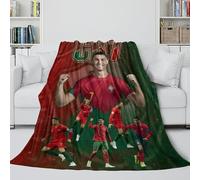 Ronaldo Coperta - Calcio Coperta Regalo Compleanno Per Figlio/figlia/nipote/nipotina/amico - Coltre Per Mettere Giù Il Telefono E Fare Un Bel Pisolino 80x90inch(200x230cm)