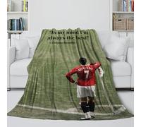 Ronaldo Coperta Flanella - Calcio Coperta Morbida Regalo Compleanno Per Il Marito/fidanzato/fidanzata - Dai Calore E Cura A Coloro Che Ami 80x90inch(200x230cm)