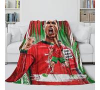 Ronaldo Coperta Flanella - Calcio Coperta Morbida Regalo Compleanno Per Il Marito/fidanzato/fidanzata - Dai Calore E Cura A Coloro Che Ami 50x60inch(127x152cm)