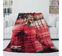 Ronaldo Coperta Flanella - Calcio Coperta Morbida Regalo Compleanno Per Il Marito/fidanzato/fidanzata - Dai Calore E Cura A Coloro Che Ami 80x90inch(200x230cm)