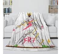Ronaldo Coperta Soffice - Calcio Coltre Regalo Compleanno Per Figlio/figlia/nipote/nipotina/amico - Coltre Accogliente Come Un Abbraccio in Una Coperta 80x90inch(200x230cm)