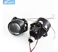 Ronan 40W 2.5 ''Bi-Led Lens per H1 H4 H7 9005/9006 Socket Car Headlight Retrofit Upgrade Kit completo con protezioni a LED bianco giallo Only Lens