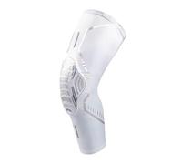RONAN. Ginocchiere di protezione sportive, cuscinetti in gel di precisione per il ginocchio, manica per fissaggio alla gamba per basket, pallavolo, calcio a 5, ecc. (Bianco, Small)