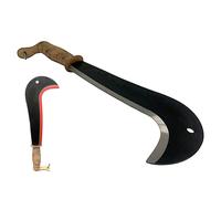 Ronca Roncola Tipo Bergamo con Manico in Cuoio Lama in Acciaio Roncole Falcetto