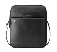 RONCATO Alaska Borsello Tracolla Uomo in Vera Pelle - Borsa a Spalla Elegante e Resistente, 23x27x6 cm, Tracolla Regolabile, Tasche Multiple - Nero