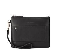 RONCATO Alaska pochette uomo vera pelle con zip Nero