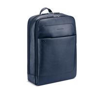 Roncato Alaska Zaino In Pelle Porta Pc 14 - 39.5x30x11 Cm - Blu Navy