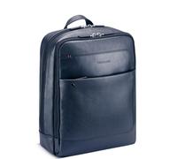 Roncato Alaska Zaino In Pelle Porta Pc 15.6 - 42x33x13 Cm - Blu Navy