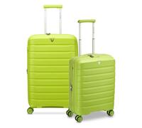 Roncato B-Flying 4 ruote Set di valigie 2 pezzi con piega di espansione giallo