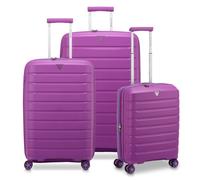 Roncato B-Flying Move 4 ruote Set di valigie 3 pezzi con piega di espansione rosa