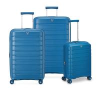 Roncato B-Flying Move 4 ruote Set di valigie 3 pezzi espandibile blu