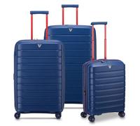 Roncato B-Flying Move 4 ruote Set di valigie 3 pezzi espandibile blu