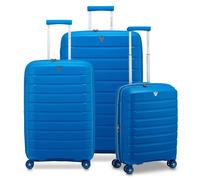 Roncato B-Flying Move 4 ruote Set di valigie 3 pezzi espandibile blu