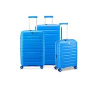 Roncato B-Flying Move 4 ruote Set di valigie 3 pezzi espandibile blu