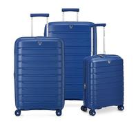 Roncato B-Flying Move 4 ruote Set di valigie 3 pezzi espandibile blu