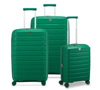 RONCATO B-FLYING Set 3 valigie trolley Grande Medio e Cabina Espandibili 4 Ruote, Rigidi con Chiusura TSA - Verde Brillante