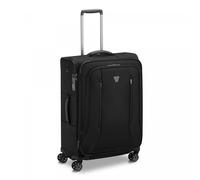 RONCATO CITY 3.0 Valigia Trolley medio 64 cm, Espandibile con zip e con sistema di chiusura TSA - Nero