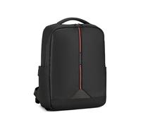 RONCATO CLAYTON Zaino da lavoro porta PC 14-42x30x10 cm - Nero/Rosso