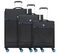 Roncato Crosslite 4 ruote Set di valigie 3 pezzi espandibile nero