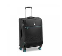RONCATO Crosslite Trolley morbido espandibile medio 4 ruote Nero