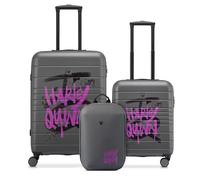 Roncato Dc Comics Set Valigie (medio, Cabina, Zaino Da Viaggio) - Harley Quinn