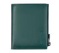 Roncato Detroit Portafoglio Protezione RFID Vera Pelle 8 cm verde