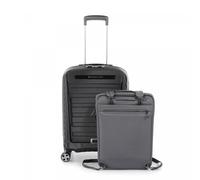 Roncato Double Premium Trolley Bagaglio A Mano Con Sistema Di Chiusura Tsa - 55x40x20/23 Cm - Antracite