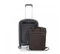 Roncato Double Premium Trolley Bagaglio A Mano Con Sistema Di Chiusura Tsa - 55x40x20/23 Cm - Marrone