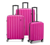 Roncato Element 2.0 4 ruote Set di valigie 3 pezzi rosa