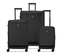 Roncato Florence 4 ruote Set di valigie 3 pezzi con piega di espansione nero