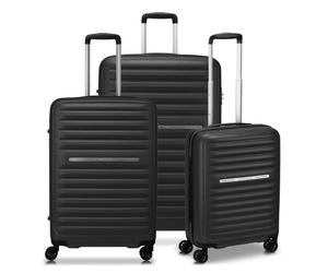 Roncato Ibiza 4 ruote Set di valigie 3 pezzi nero
