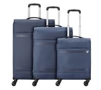Roncato Jazz 4.0 4 ruote Set di valigie 3 pezzi espandibile blu