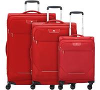 Roncato Joy 4 ruote Set di valigie 3 pezzi espandibile rosso