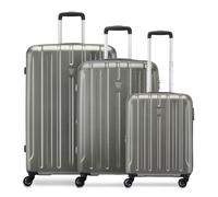 Roncato Kinetic 2.0 4 ruote Set di valigie 3 pezzi con piega di espansione grigio