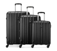 Roncato Kinetic 2.0 4 ruote Set di valigie 3 pezzi con piega di espansione nero