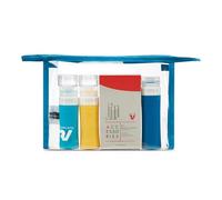 RONCATO Kit Viaggio Aereo, Contenitori Da Viaggio mini size, Kit Da Viaggio set da 3 bottigliette e Contenitori le creme con astuccio trasparente