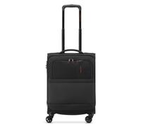 RONCATO METROPOLITAN Valigia Trolley Cabina 55x40x20/25 cm, Espandibile con zip e con sistema di chiusura TSA - Nero