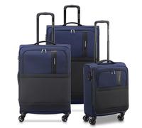 RONCATO METROPOLITAN Set valigie trolley Grande, Medio e Cabina, con sistema di chiusura TSA, Espandibile con zip, morbido - Blu Notte