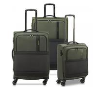 Roncato Metropolitan 4 ruote Set di valigie 3 pezzi con piega di espansione oliva