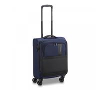 RONCATO METROPOLITAN Valigia Trolley Cabina 55x40x20/25 cm, Espandibile con zip e con sistema di chiusura TSA - Blu Notte