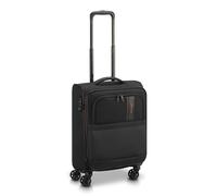 RONCATO METROPOLITAN Valigia Trolley Cabina 55x40x20/25 cm, Espandibile con zip e con sistema di chiusura TSA - Nero